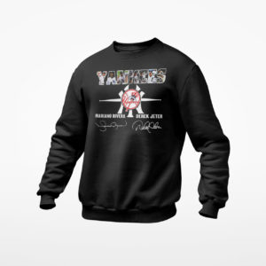 New York Yankees Mariano Rivera, Derek Jeter Signatures Shirt