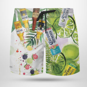 Corona Hard Seltzer Hawaiian Shirt, Beach Shorts