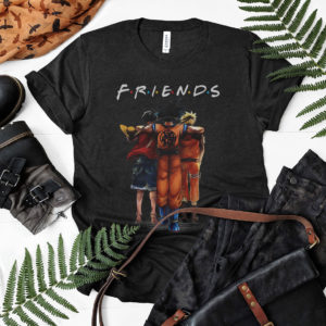 Friends Son Goku mashup Monkey D. Luffy One Piece Anime characters Shirt