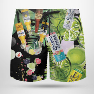 Corona Hard Seltzer Hawaiian Shirt, Beach Shorts