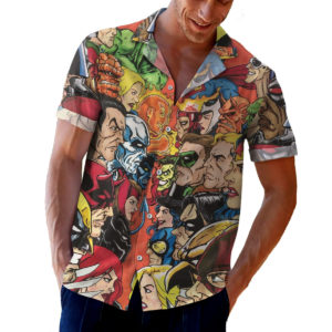 DC vs Marvel Hawaiian Shirt, shorts