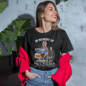 In Memory Of Fast _ Furious Paul Walker Signature November 30 2013 Thank You For The Memories Shirt