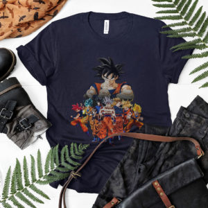 DBZ Son Goku All Transformation Forms Shirt, Super Saiyan Blue