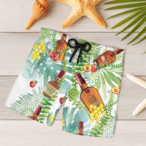 Makers Mark Bourbon Hawaiian Shirt, Tropical Beach Shorts