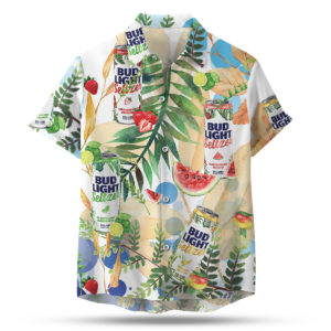 Bud Light Seltzer Hawaiian Shirt, Beach Shorts