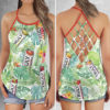 Mickey Mouse Criss Cross Open Back Tank Top