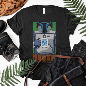 Star Wars Father’s Day Jango Fett World’s Best Dad Portrait Shirt, ls, hoodie