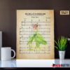 Prince Eric The Litte Mermaid Her Voice Sheet Music Poster Canvas