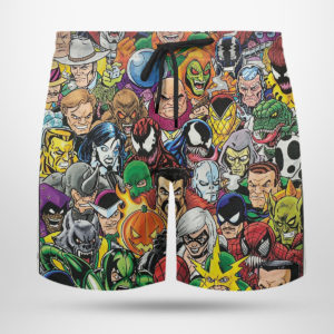 Spider Man Rogues Hawaiian Shirt, shorts