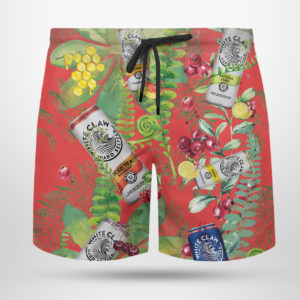 White Claw Hard Seltzer Hawaiian Shirt, Beach Shorts For Men