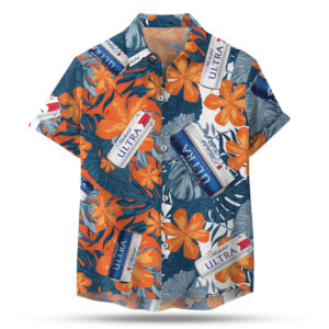 Michelob Ultra Beer Hawaiian Shirt, Beach Shorts