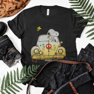 Hippie Snoopy And Woodstock Driving Car shirt
