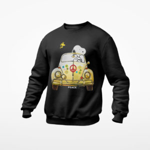 Hippie Snoopy And Woodstock Driving Car shirt