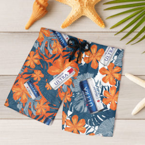 Michelob Ultra Beer Hawaiian Shirt, Beach Shorts