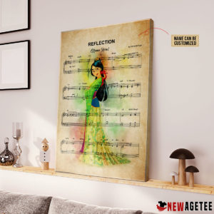 Mulan Reflection Sheet Music Art Print Poster Canvas