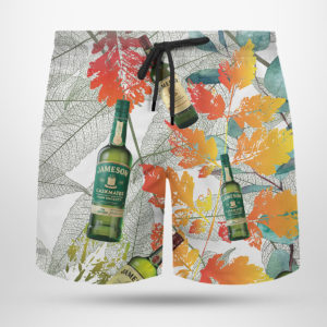 Jameson Irish Whiskey Hawaiian Shirt, Beach Shorts