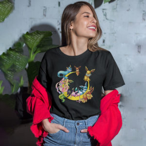 Pokemon Wonders Of Eevee Mega Evolution Shirt, Umbreon, Sylveon, Vaporeon
