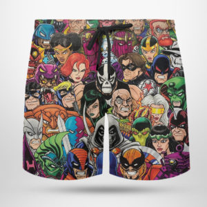 Captain America Rogues Hawaiian Shirt, shorts