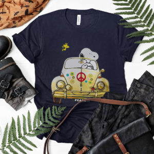 Hippie Snoopy And Woodstock Driving Car shirt
