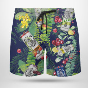 White Claw Hard Seltzer Hawaiian Shirt, Beach Shorts For Men