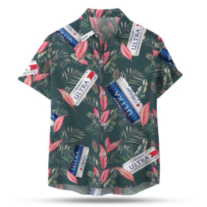 Michelob Ultra Hawaiian Shirt, Beach Shorts For Men