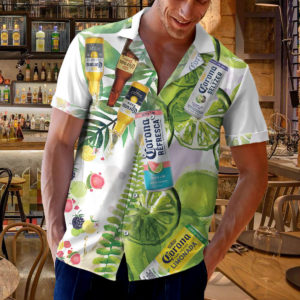 Corona Hard Seltzer Hawaiian Shirt, Beach Shorts