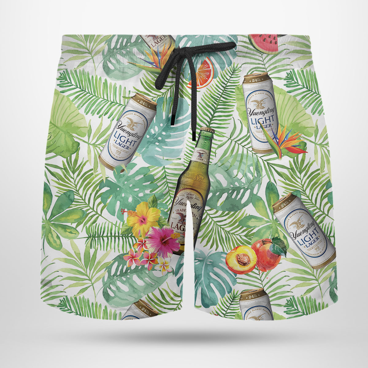 Yuengling Light Lager Beer Hawaiian Shirt, Tropical Beach Shorts Yuengling Light Lager Beer Hawaiian Shirt, Tropical Beach Shorts