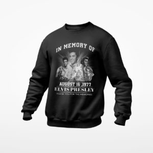 In memory of august 16 1977 Elvis Presley thank you for the memories shirt, ls