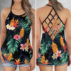Mickey Mouse Criss Cross Open Back Tank Top