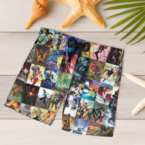 MARVEL COMICS Superhero Hero Hawaiian shirt, shorts