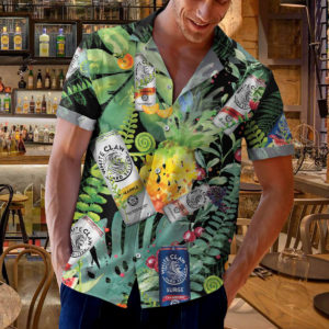 White Claw Hard Seltzer Hawaiian Shirt, Tropical Beach Shorts