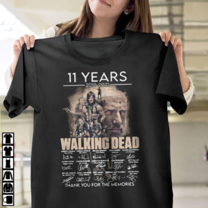 11 Years 2010 2021 The Walking Dead Thank You For The Memories Signatures Shirt, ls, hoodie 11 Years 2010 2021 The Walking Dead Thank You For The Memories Signatures Shirt, ls, hoodie