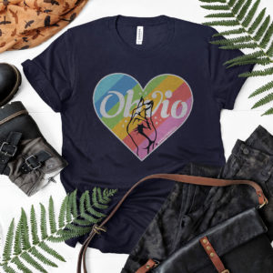 Obvio Pride Rainbow Heart T-Shirt, LS, Hoodie