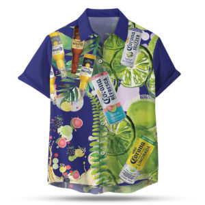 Corona Hard Seltzer Hawaiian Shirt, Beach Shorts