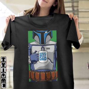Star Wars Father’s Day Jango Fett World’s Best Dad Portrait Shirt, ls, hoodie