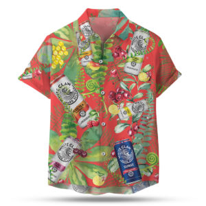 White Claw Hard Seltzer Hawaiian Shirt, Beach Shorts For Men