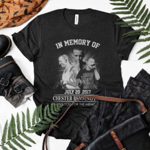 In memory of july 20 2017 Chester Bennington thank you for the memories signature shirt, ls, hoodie
