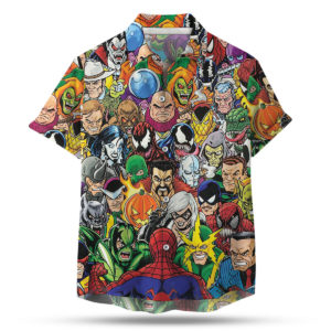 Spider Man Rogues Hawaiian Shirt, shorts