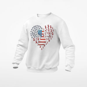 Cat American Heart 4th Of July Shirt, ls, hoodie