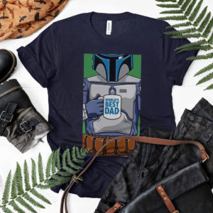 Star Wars Father’s Day Jango Fett World’s Best Dad Portrait Shirt, ls, hoodie