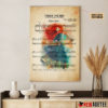 Personalized Snow White And The Seven Dwarfs I’m Wishing Sheet Music Poster Canvas
