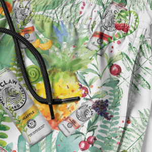 White Claw Hard Seltzer Hawaiian Shirt, Tropical Beach Shorts