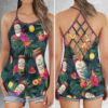 White Claw Hard Seltzer Criss Cross Open Back Tank Top