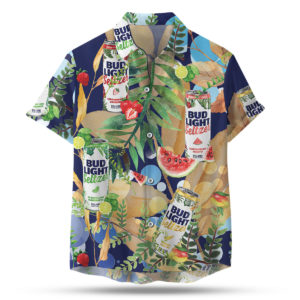 Bud Light Seltzer Hawaiian Shirt, Beach Shorts