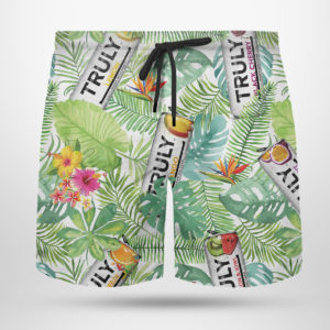 Truly Hard Seltzer Hawaiian Shirt, Beach Shorts