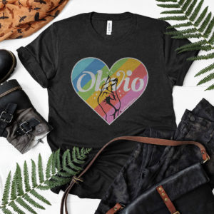 Obvio Pride Rainbow Heart T-Shirt, LS, Hoodie