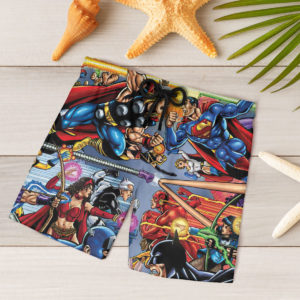 Marvel vs DC Hawaiian Shirt, shorts