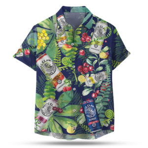 White Claw Hard Seltzer Hawaiian Shirt, Beach Shorts For Men