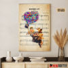 Personalized Coco Miguel and Hector Un Poco Loco Sheet Music Poster Canvas