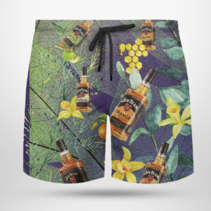 Jim Beam Bourbon Hawaiian Shirt, Beach Shorts